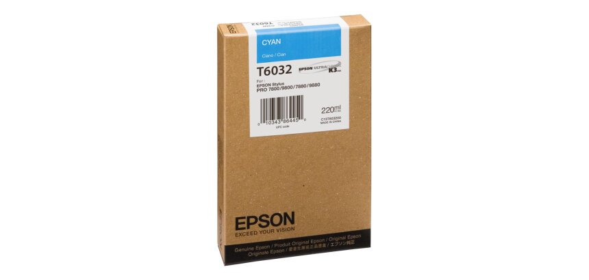 Epson Encre Pigment Cyan SP 7800/7880/9800/9880 (220ml)