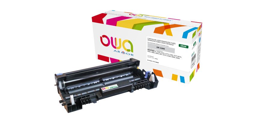 Tambour remanufacturé OWA - standard - Noir - pour BROTHER DR-3215, DR-3200