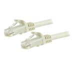 StarTech.com Cordon de raccordement UTP CAT6 (7,5 m) sans crochet - Câble patch RJ45 - Blanc