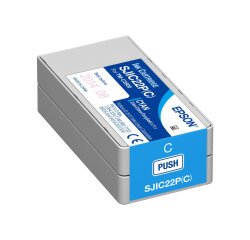 Epson SJIC22P(C) - cyan - original - ink cartridge