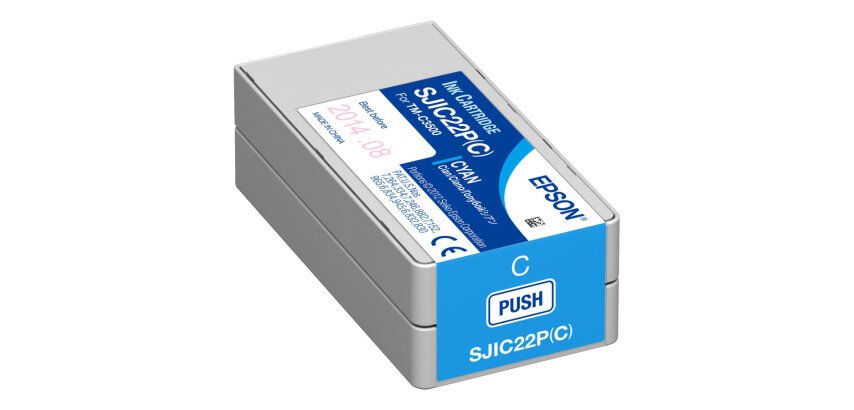 Epson SJIC22P(C): Ink cartridge for ColorWorks C3500 (Cyan)