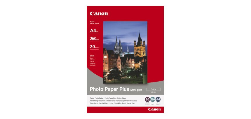 Canon Papier Photo Satiné 10 × 15cm SG-201 - 5 feuilles