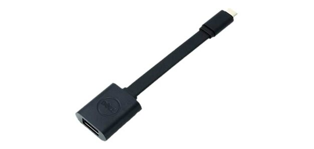 DELL DBQBJBC054 câble USB USB 3.2 Gen 1 (3.1 Gen 1) 0,132 m USB C USB A Noir