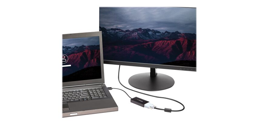 StarTech.com Adaptateur DP 3 en 1 - Hub Convertisseur Vidéo Multiport vers Écrans Multiples DP vers HDMI, VGA ou DVI - PC DP 1080p vers Écran ou Vidéoprojecteur
