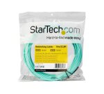 StarTech.com Câble Fibre Optique Multimode de 10m LC/UPC à LC/UPC OM4, Fibre Zipcord 50/125µm LOMMF/VCSEL, Réseaux 100G, Faible Perte d'Insertion, Cordon de Raccordement Fibre LSZH
