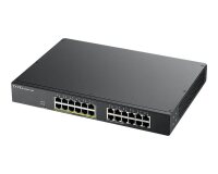 Zyxel GS1900-24EP Géré L2 Gigabit Ethernet (10/100/1000) Connexion Ethernet, supportant l'alimentation via ce port (PoE) Noir