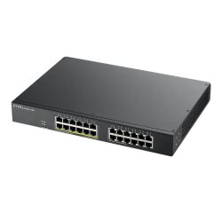 Zyxel GS1900-24EP Géré L2 Gigabit Ethernet (10/100/1000) Connexion Ethernet, supportant l'alimentation via ce port (PoE) Noir