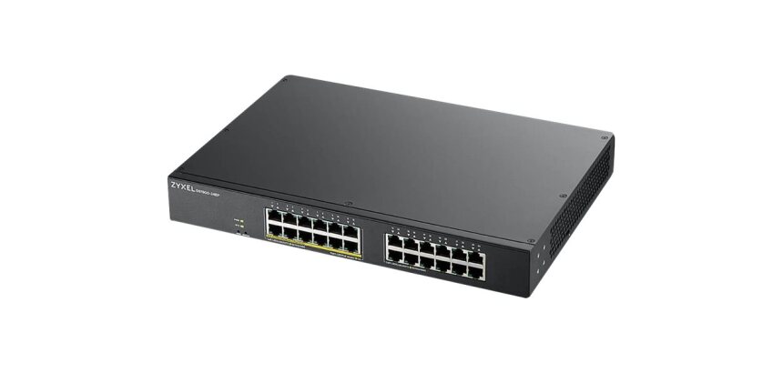 Zyxel GS1900-24EP Géré L2 Gigabit Ethernet (10/100/1000) Connexion Ethernet, supportant l'alimentation via ce port (PoE) Noir