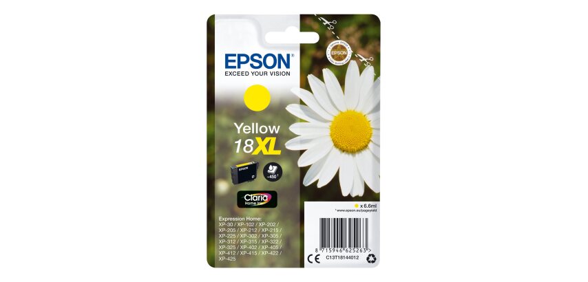 Epson Daisy Encre jaune Claria Home Pâquerette 18XL