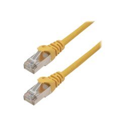 MCL 2m Cat6a S/FTP câble de réseau Jaune S/FTP (S-STP)