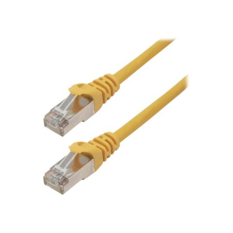 MCL 2m Cat6a S/FTP câble de réseau Jaune S/FTP (S-STP)