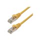 MCL 2m Cat6a S/FTP câble de réseau Jaune S/FTP (S-STP)