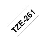 Brother TZE-261 ruban d'étiquette Noir sur blanc TZ