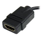 StarTech.com Câble adaptateur HDMI haute vitesse de 12cm - HDMI vers Micro HDMI - F/M - Noir