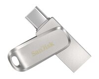 SanDisk Ultra Dual Drive Luxe lecteur USB flash 64 Go USB Type-A / USB Type-C 3.2 Gen 1 (3.1 Gen 1) Acier inoxydable