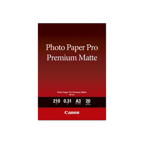 Canon Pro Premium PM-101 - photo paper - smooth matte - 20 sheet(s) - Super A3/B - 210 g/m²