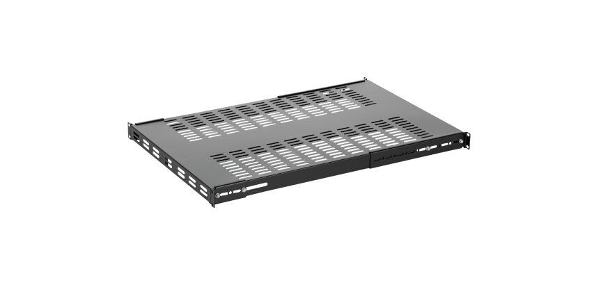 StarTech.com Étagère Réglable et Ventilée pour Montage en Rack de Serveur 1U - 150kg - Profondeur de Montage Réglable de 49,5 à 97,4cm Plateau Universel pour Rack d'Équipement AV/Réseau 19" - Profondeur 69,8cm