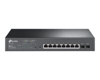 TP-Link Omada TL-SG2210MP Géré L2/L2+ Gigabit Ethernet (10/100/1000) Connexion Ethernet, supportant l'alimentation via ce port (PoE) 1U Noir