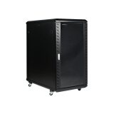 StarTech.com Armoire Rack Serveur 22U à 4 Montants, Armoire Verrouillable 19" pour Ordinateur/AV/Équipement IT, Rack Réseau pour Bureau/Domicile avec Roulettes et Rails de Montage Ajustables