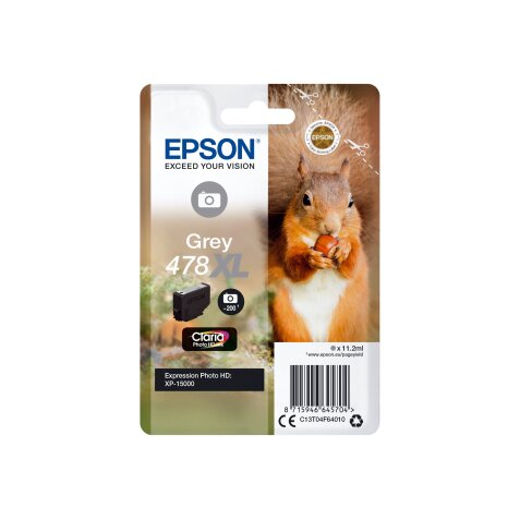 Epson 478XL - hoge capaciteit - grijs - origineel - inktcartridge