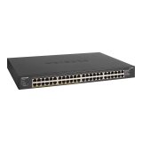 NETGEAR GS348PP Non-géré Gigabit Ethernet (10/100/1000) Connexion Ethernet, supportant l'alimentation via ce port (PoE) Noir