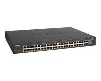 NETGEAR GS348PP Non-géré Gigabit Ethernet (10/100/1000) Connexion Ethernet, supportant l'alimentation via ce port (PoE) Noir