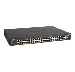 NETGEAR GS348PP Non-géré Gigabit Ethernet (10/100/1000) Connexion Ethernet, supportant l'alimentation via ce port (PoE) Noir