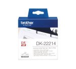 Brother DK-22214 ruban d'étiquette Noir sur blanc