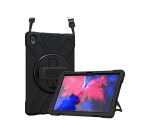 DLH Coque renforcee avec bandouliere, poignee rotative et pied support pour Lenovo Tab P11 11" (ZA7R, ZA7X, TB-J606, TB-J606F, TB-J606X..)