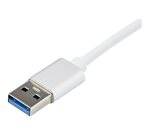 StarTech.com Adaptateur Réseau USB 3.0 vers Gigabit - Argent - Design Élégant en Aluminium pour MacBook, Chromebook ou Tablette - Support de Pilote Natif