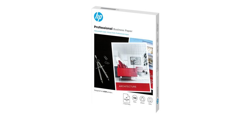 HP Papier laser glacé FSC Professionnel - 200 g/m² (150 feuilles/A4/210 x 297 mm)