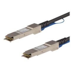StarTech.com Câble de Connexion Directe Twinax de 1m QSFP+ vers QSFP+ Compatible Cisco QSFP-H40G-CU1M, 40 GbE QSFP+ DAC en Cuivre, Module Transmetteur Passif 40 Gbps DAC Firepower C9200 C9400