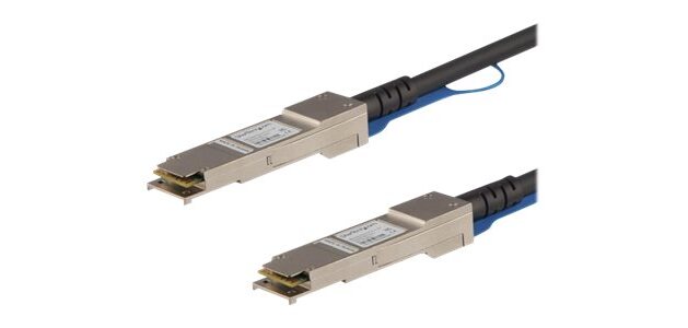 StarTech.com Câble de Connexion Directe Twinax de 1m QSFP+ vers QSFP+ Compatible Cisco QSFP-H40G-CU1M, 40 GbE QSFP+ DAC en Cuivre, Module Transmetteur Passif 40 Gbps DAC Firepower C9200 C9400