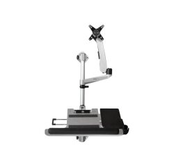 StarTech.com Poste de Travail Ergonomique pour Montage Mural - Bras Articulé Ergonomique pour Écran - Réglable en Hauteur & Plateau pour Clavier Rembourré - Écran 34" VESA