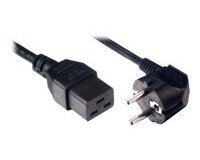MCL Power Cable Black 3.0m Noir 3 m Prise d'alimentation type E Coupleur C19