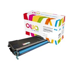 Toner remanufacturé OWA - haute capacité - pour LEXMARK C736H2CG, C736H1CG