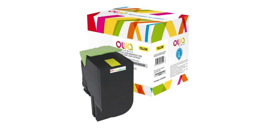 Toner remanufacturé OWA - standard - pour LEXMARK 80C2SC0, 80C2SCE