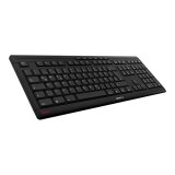 CHERRY STREAM clavier Bureau USB QWERTY Anglais américain Noir