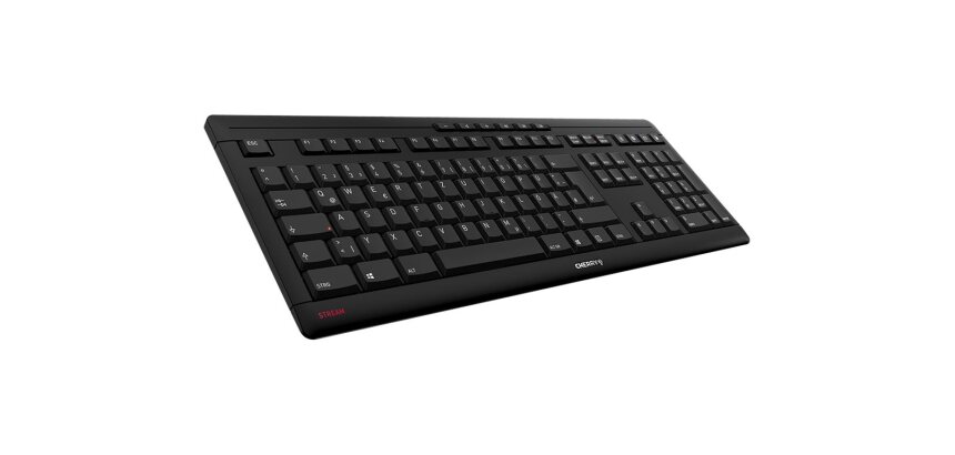 CHERRY STREAM clavier Bureau USB QWERTY Anglais américain Noir