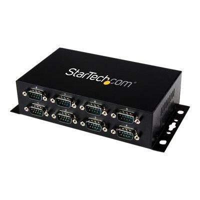 StarTech.com Hub série RS232 à 8 ports - Adaptateur USB vers 8x DB9 RS232 à montage mural et rail DIN