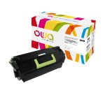 Toner remanufacturé OWA - haute capacité - Noir - pour LEXMARK 62D2X00, 62D2X0E