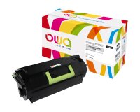 Toner remanufacturé OWA - haute capacité - Noir - pour LEXMARK 62D2X00, 62D2X0E