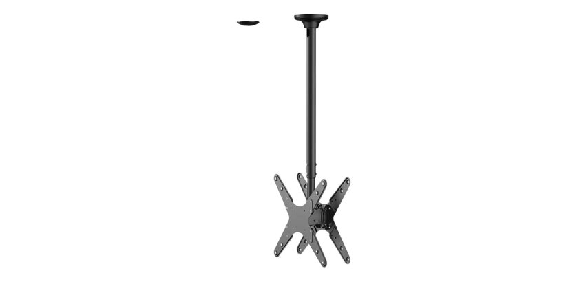 Neomounts FPMA-C340DBLACK Support de plafond pour écran de 32-75" - h106-156 cm