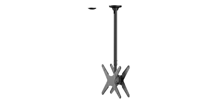 Neomounts FPMA-C340DBLACK Support de plafond pour écran de 32-75" - h106-156 cm