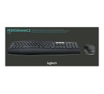 Logitech 920-008222 clavier Souris incluse Universel RF sans fil + Bluetooth AZERTY Français Noir