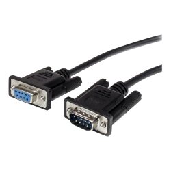 StarTech.com Câble série DB9 RS232 noir en liaison directe 3 m - M/F