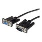 StarTech.com Câble série DB9 RS232 noir en liaison directe 3 m - M/F