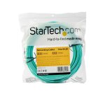 StarTech.com Câble Fibre Optique Multimode de 15m LC/UPC à LC/UPC OM4, Fibre Zipcord 50/125µm LOMMF/VCSEL, Réseaux 100G, Faible Perte d'Insertion, Cordon de Raccordement Fibre LSZH