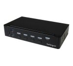 StarTech.com Switch KVM USB DisplayPort à 4 ports avec hub USB 3.0 intégré - 4K 30 Hz