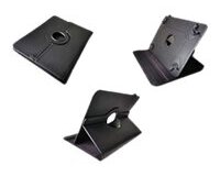 DLH Coque etui folio universelle pour tablette 10" - rabat avec support intégré multi-angles